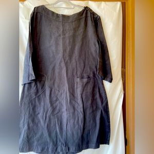 Flax Tunic Dress 100% Linen Size M